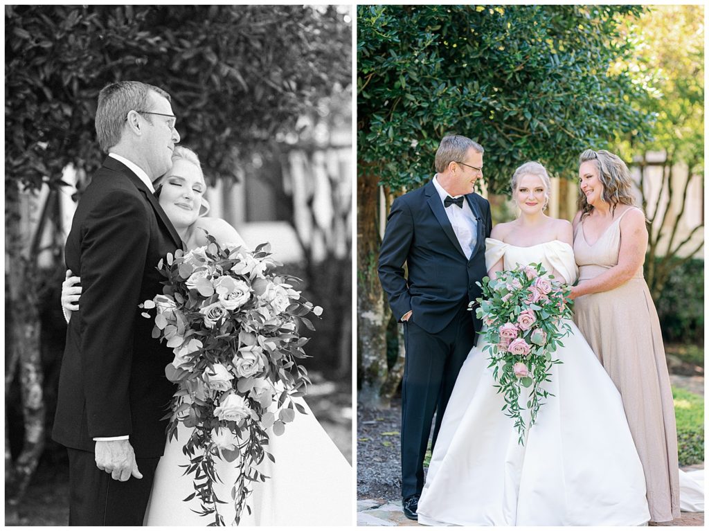 Romantic Summer Garden Wedding, FOB and MOB with bride