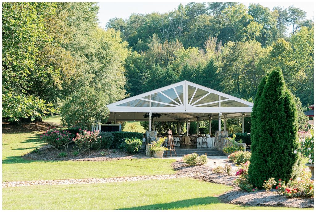 Romantic Summer Garden Wedding, reception site