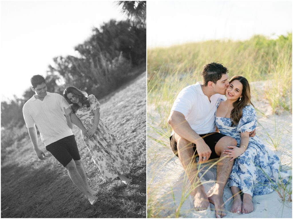 Couple in love on the beach in Tampa Florida - reasons to have engagement session 