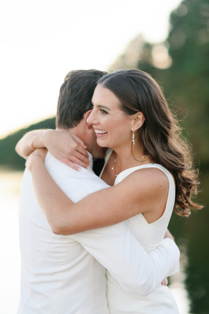 micro wedding golden hour moment