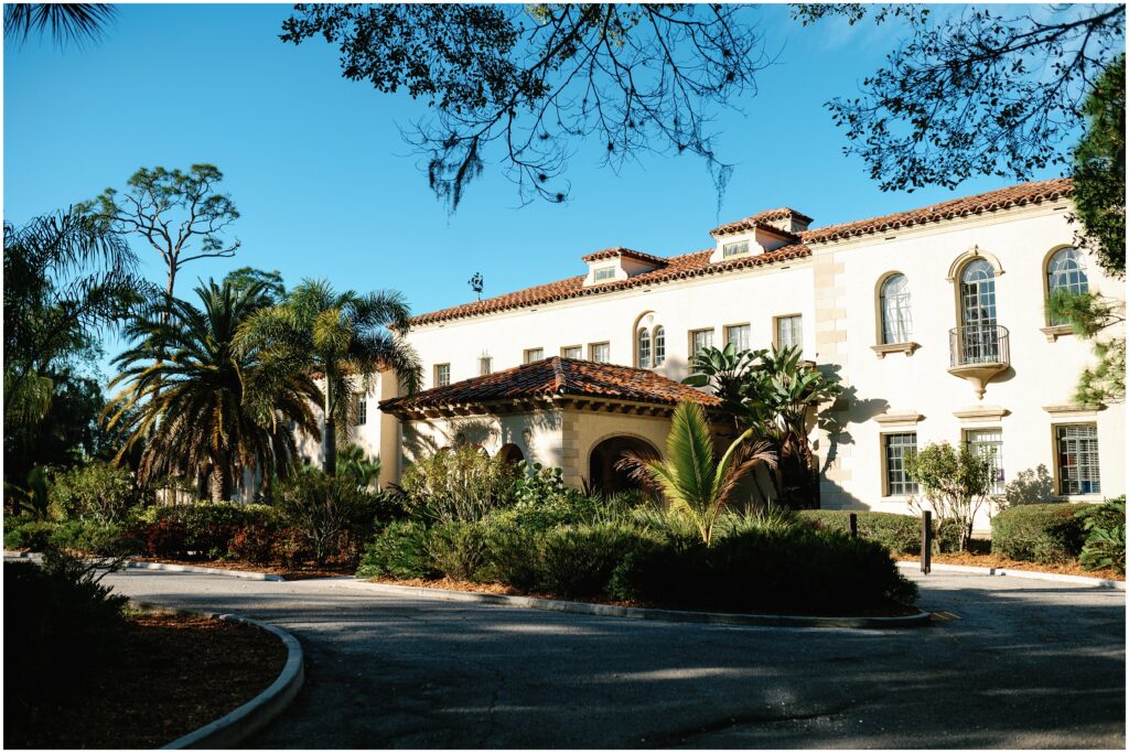 Venue shot of the Wedding Editorial at the Powel Crosley Estate in Sarasota Florida