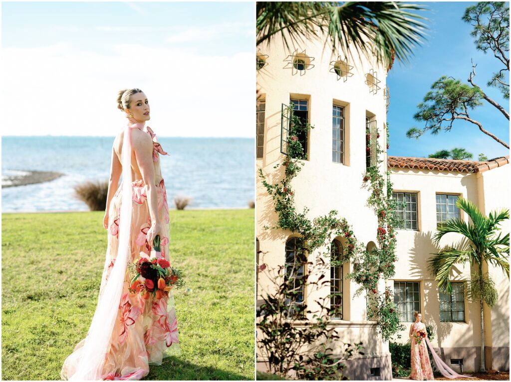 High Fashion Bride by the Ocean at the Wedding Editorial