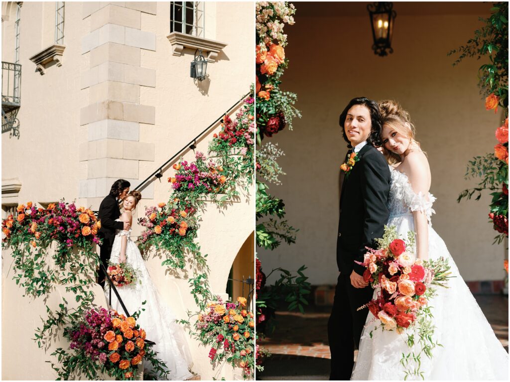 Ceremony portraits at the Powel Crosley Estate in Sarasota Florida