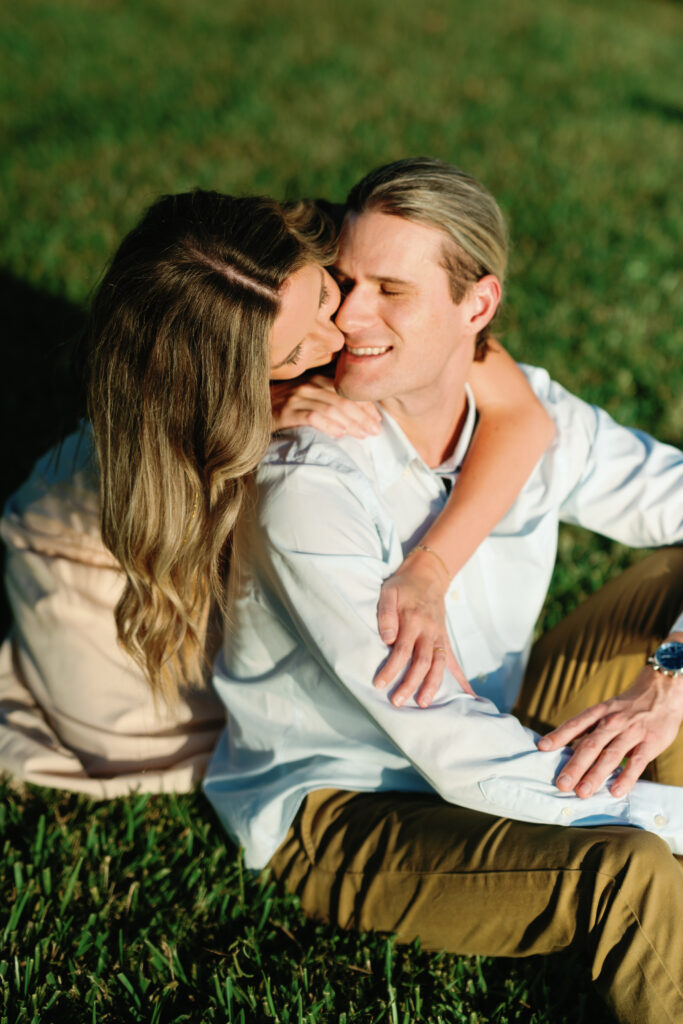 Kiss in the Sun - Orlando Florida - Engaged Couple